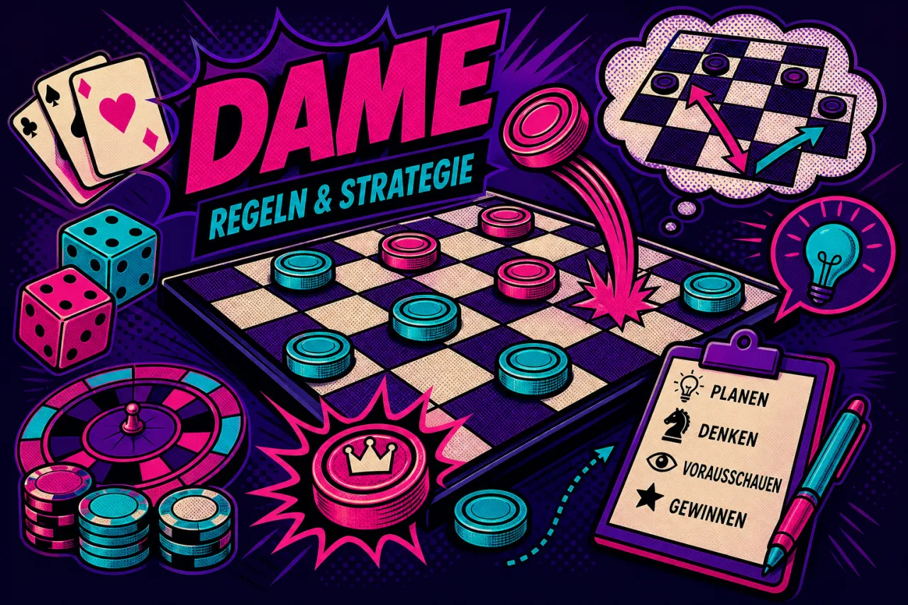 Dame: Regeln und Strategie