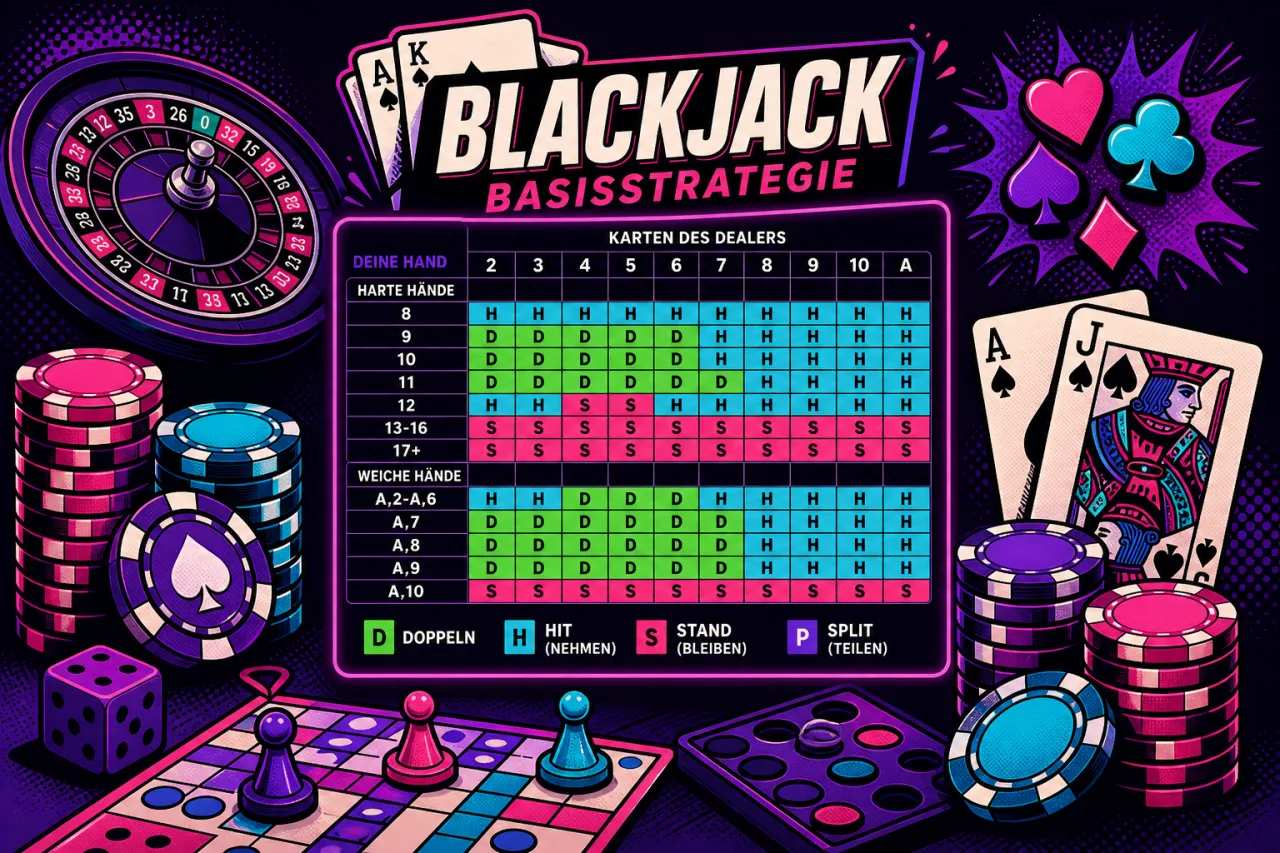 Blackjack-Tabelle: Basisstrategie