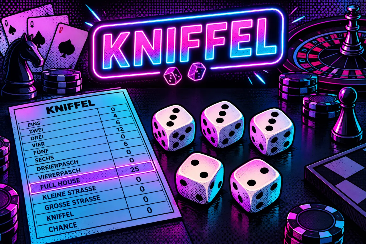 Kniffel-Punkteblock online: Punkte zählen und Bonus berechnen
