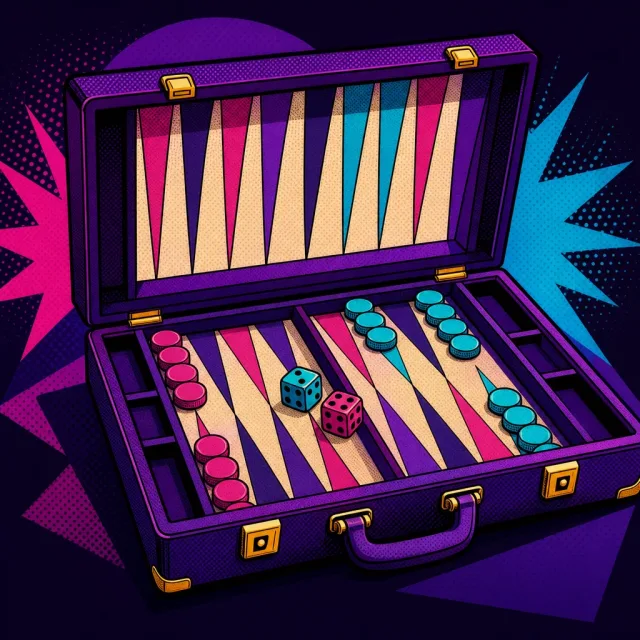 Symbolbild: Backgammon-Koffer